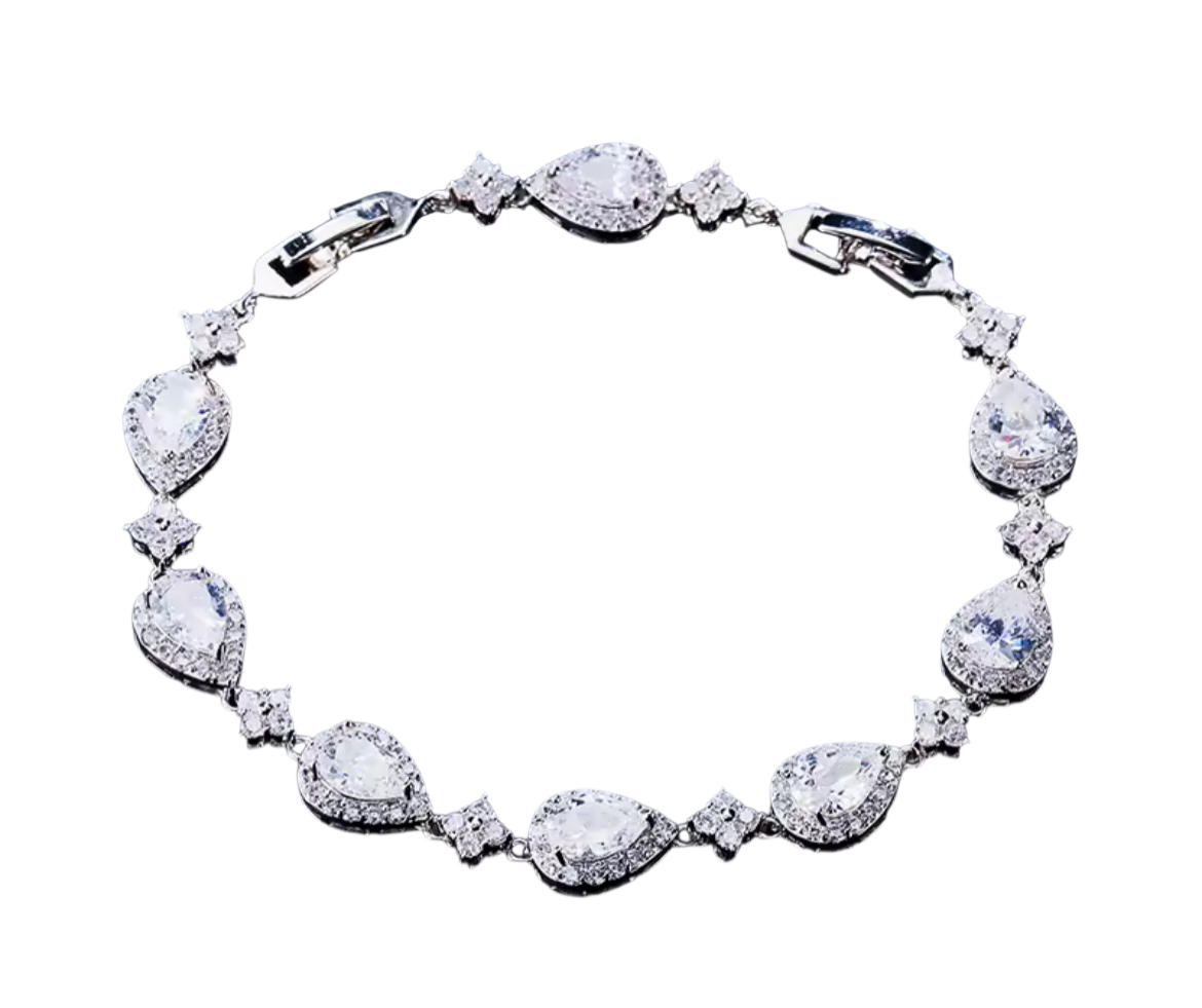 NUME “Eterna Drip” Pear Cut Tennis Bracelet